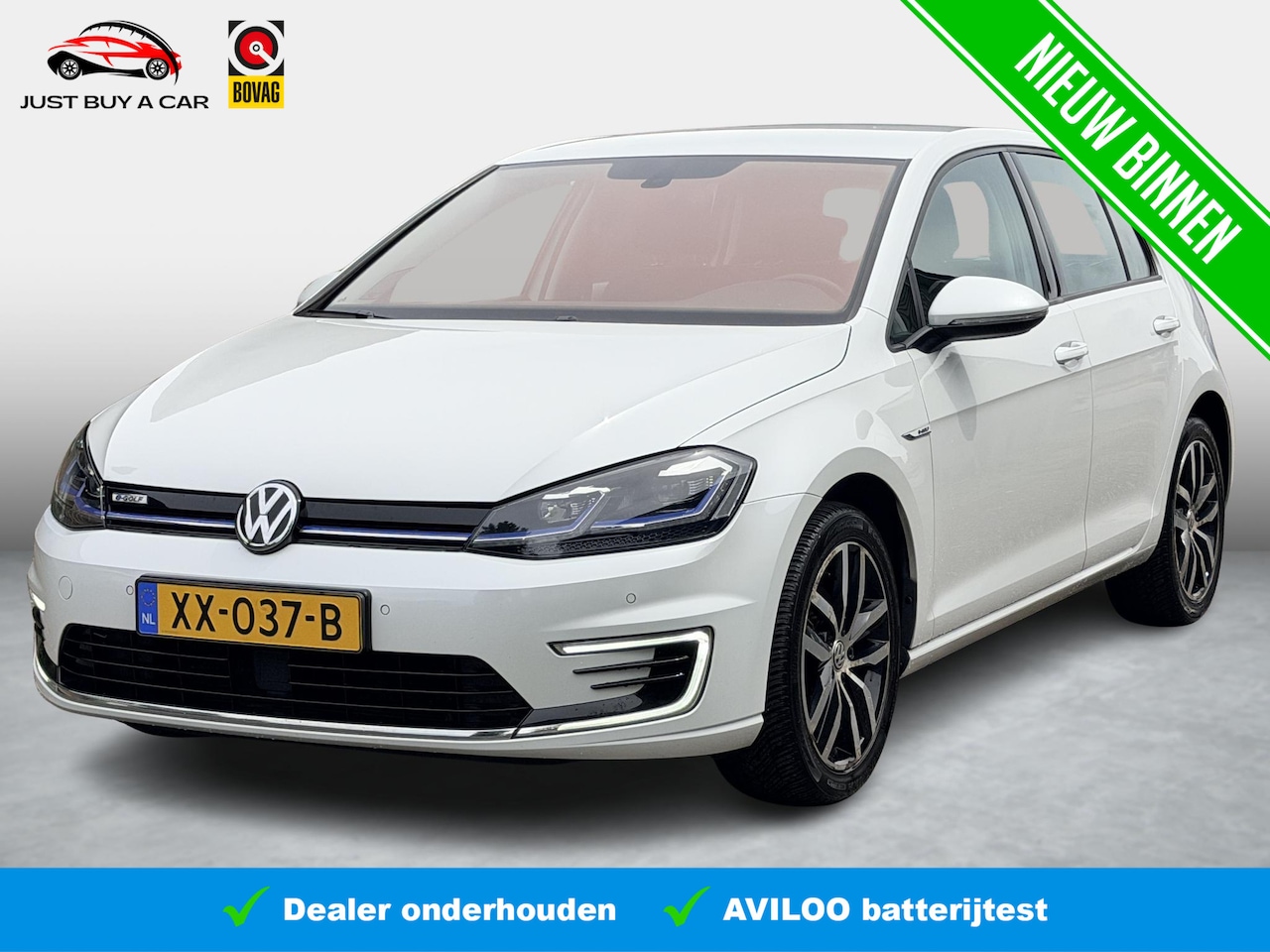 Volkswagen e-Golf - e-Golf SoH 90,1% / Warmtepomp / Apple & Android / Adaptive Cruise / Audio pakket / Virtual - AutoWereld.nl