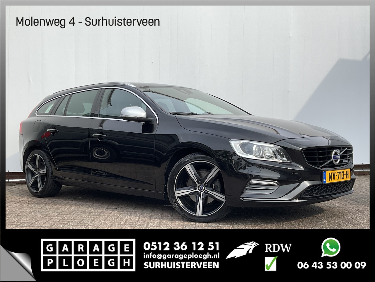 Volvo V60 - 1.5 T3 Nordic+ R-Design Automaat Stoelverw. Trekhaak meerprijs Dark - AutoWereld.nl