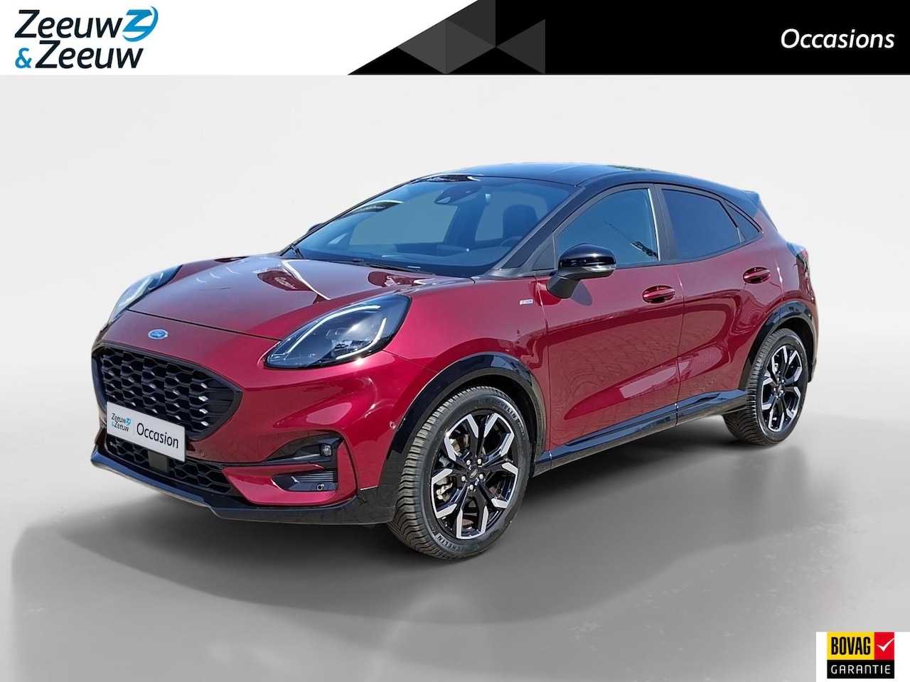 Ford Puma - 1.0 EcoBoost Hybrid Vivid Ruby Edition | Dealeronderhouden | Stoel- stuur en voorruitverwa - AutoWereld.nl