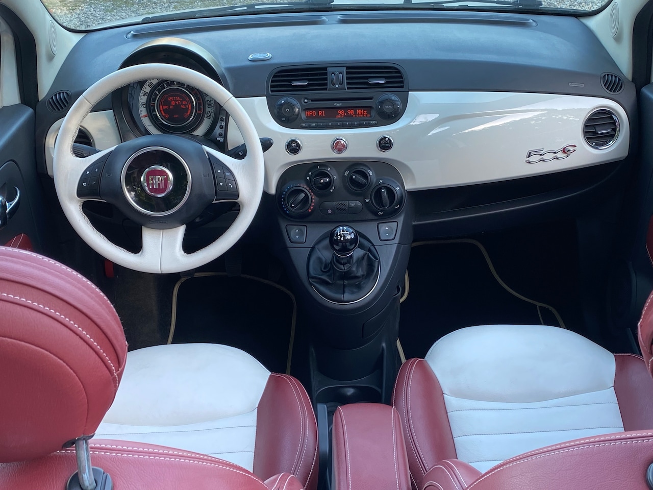 Fiat 500 C - 1.2 Lounge SPEC. LEDEREN BEKLEDING EN HEEL VEEL EXTRA'S
