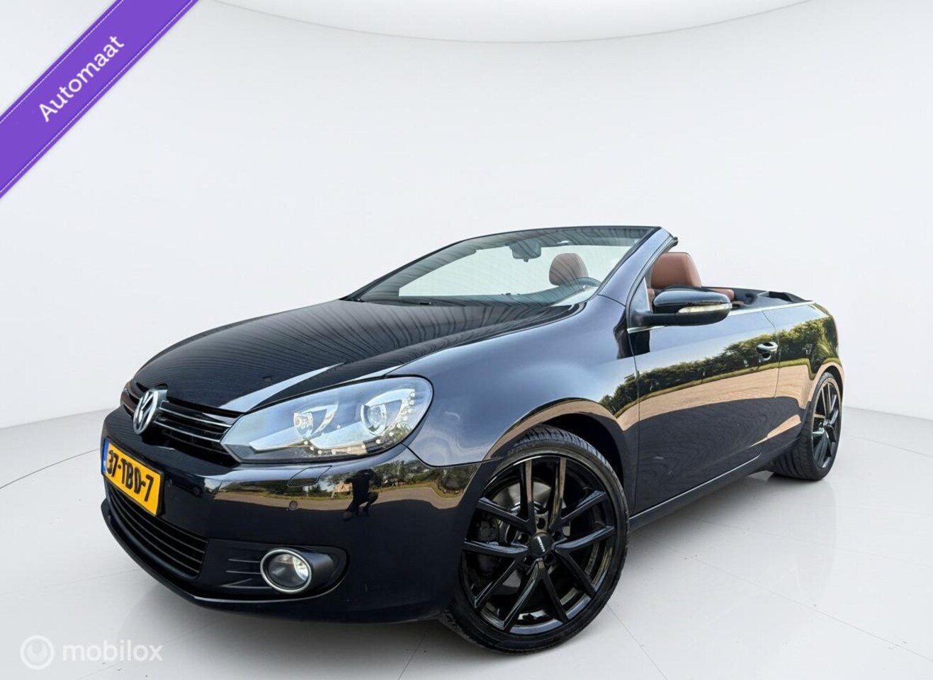 Volkswagen Golf Cabriolet - 1.4 TSI Highline Automaat Xenon Leder Cruise Navi NL Auto 160 PK - AutoWereld.nl