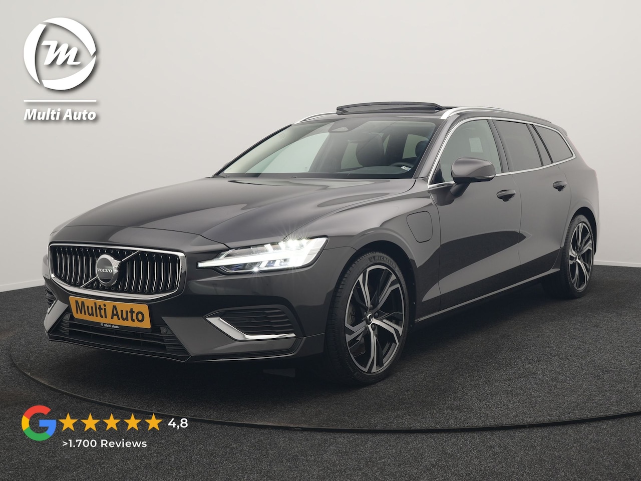 Volvo V60 - T6 AWD Plus Bright LONG RANGE PHEV 350pk Dealer O.H. | Panodak | Camera | Harman / Kardon - AutoWereld.nl