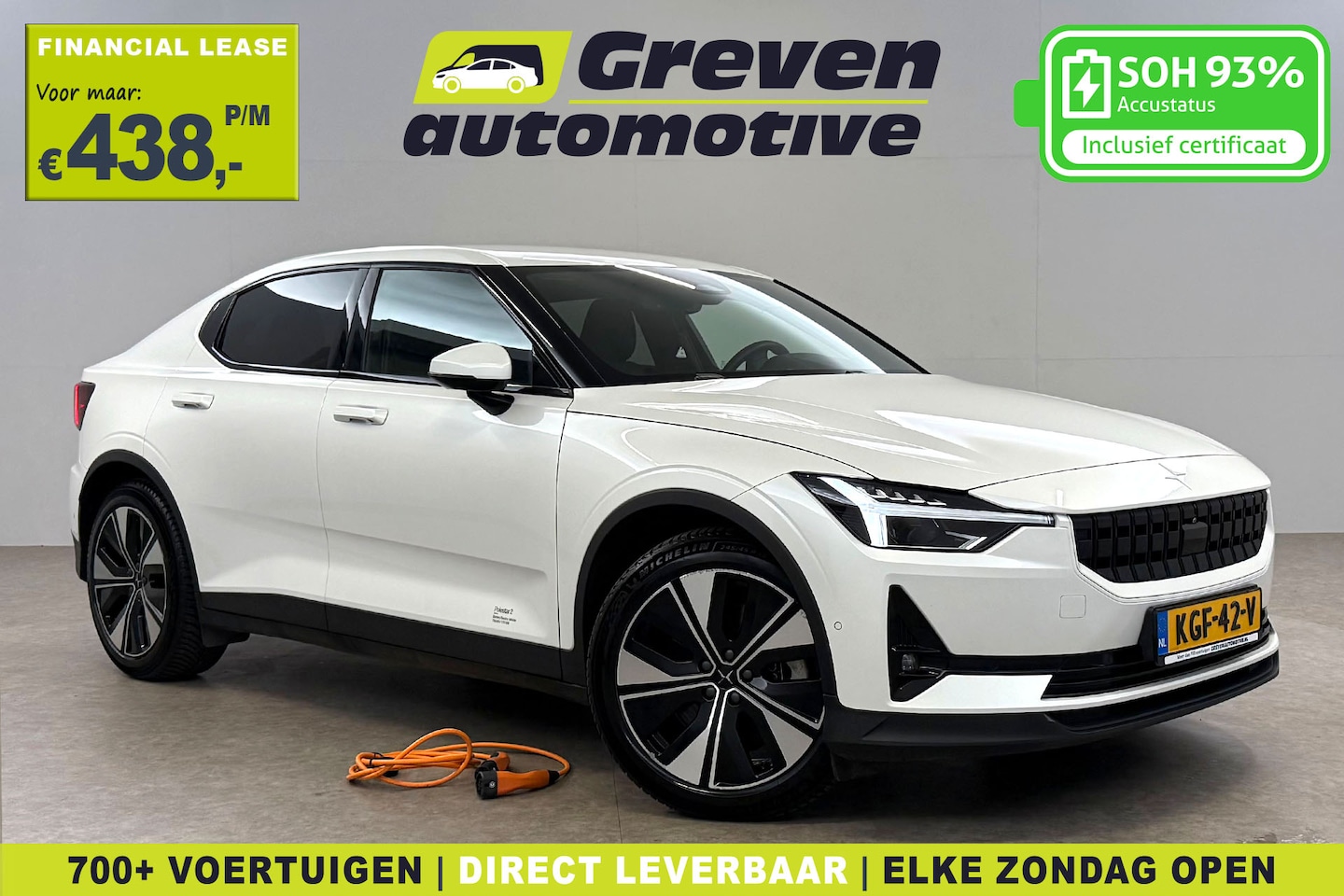 Polestar 2 - Long Range Single Motor 78 kWh | Snelladen | SOH 93% | 360° | Memory | Virtual | Adap. Cru - AutoWereld.nl