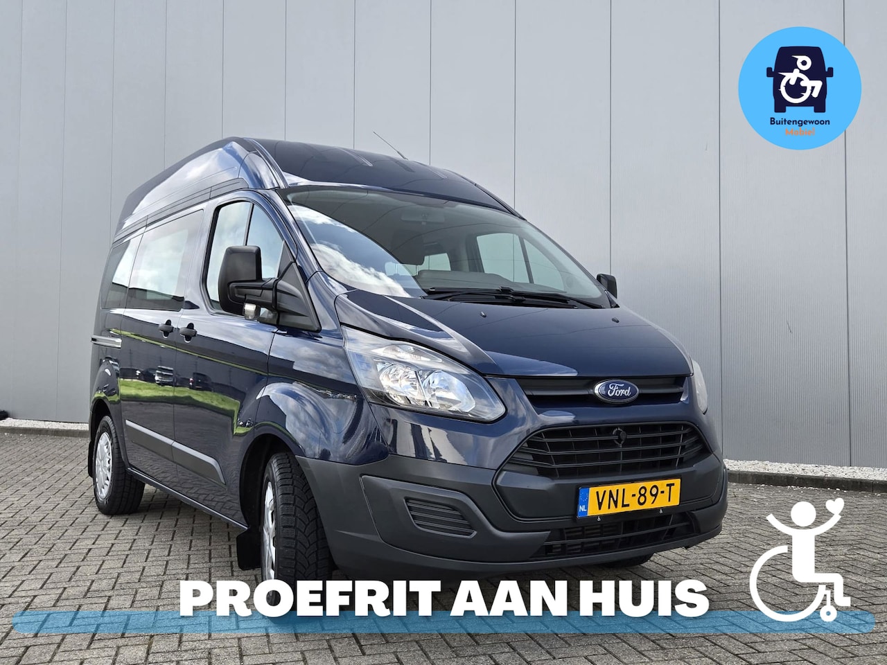 Ford Transit Custom - 2.2 TDCI L1H2| Rolstoelbus | Meerijder Voorin | Lage Kmstand - AutoWereld.nl