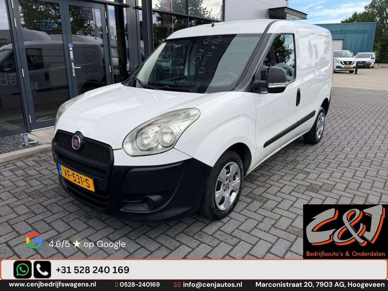 Fiat Doblò Cargo - 1.3 MultiJet Actual airco l BTW - AutoWereld.nl