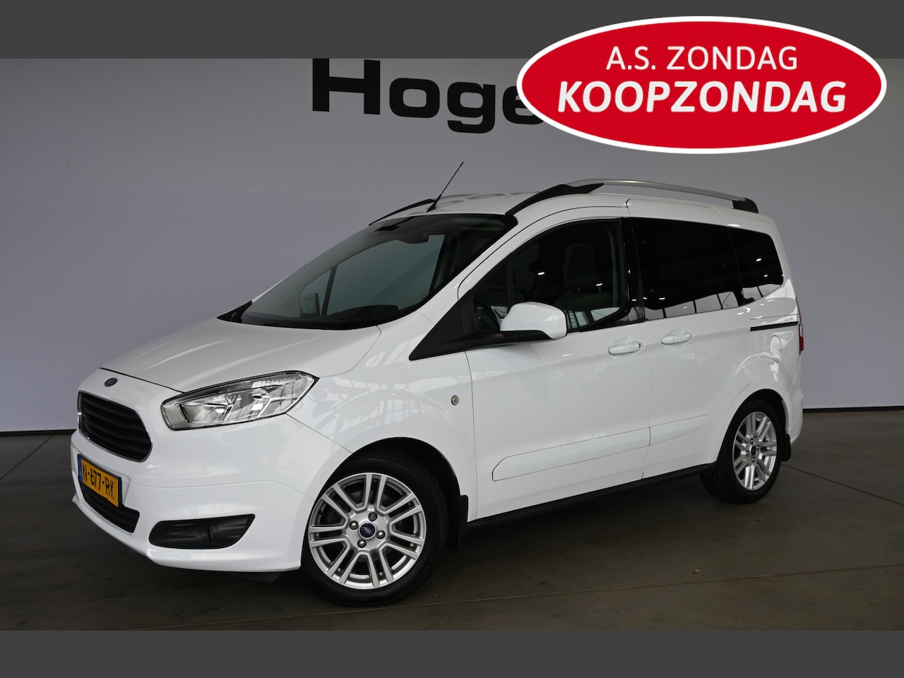 Ford Tourneo Courier - 1.0 Titanium Clima Navigatie 2x Schuifdeur Stoelverwarming Cruise Control Rijklaarprijs! I - AutoWereld.nl