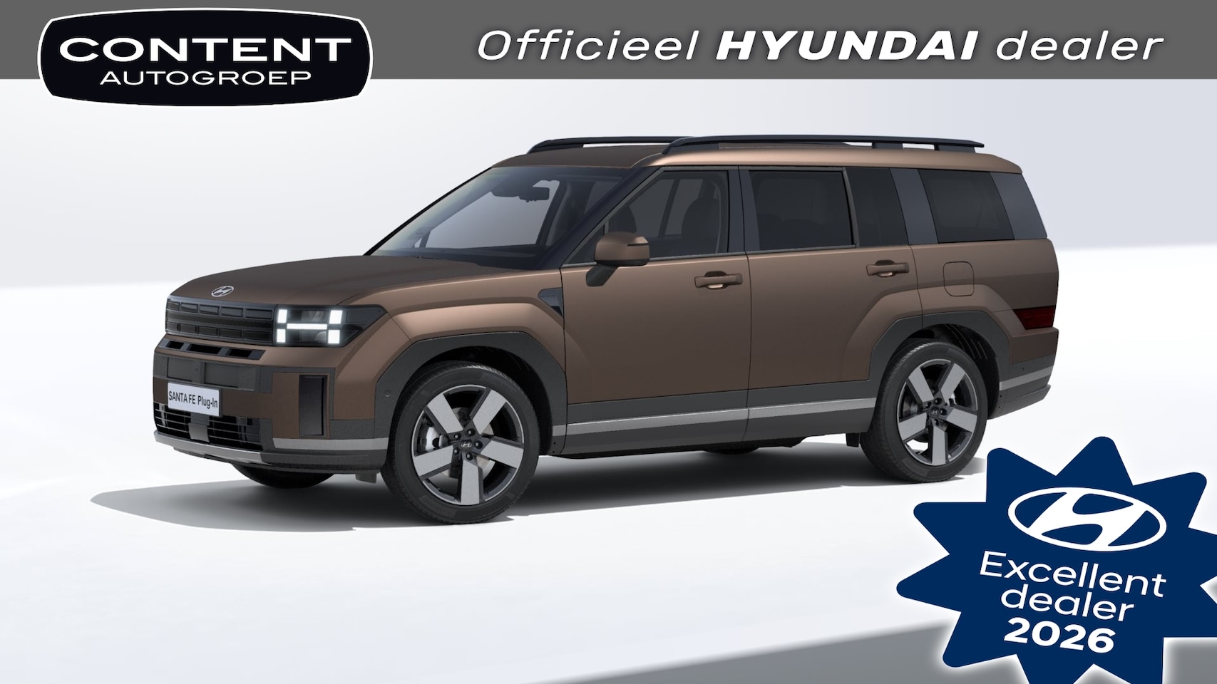 Hyundai Santa Fe - 1.6 T-GDi PHEV 288pk Aut 4WD 7pl Premium || Direct Leverbaar - AutoWereld.nl