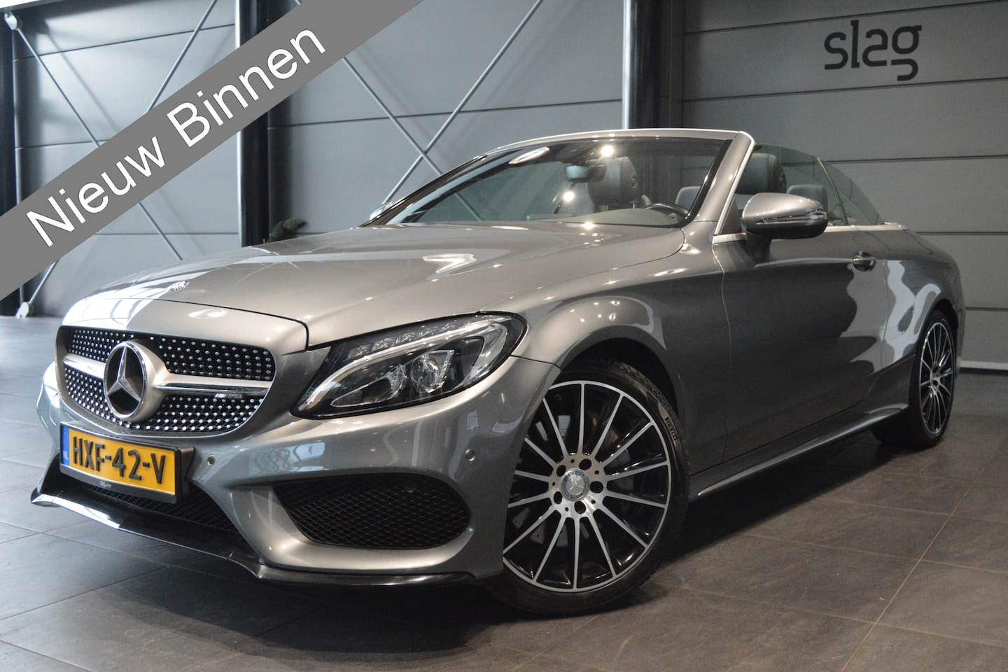 Mercedes-Benz C-klasse Cabrio - 200 AMG Line navi pdc cruise 19 inch 184 pk !! - AutoWereld.nl