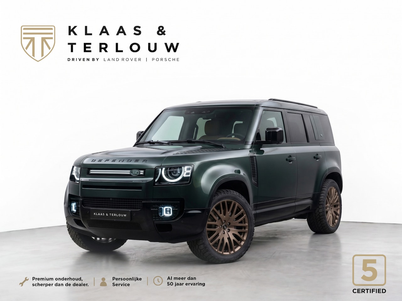 Land Rover Defender 110 - P300e 110 X-Dynamic HSE | HNP € 135.005,- | Tailored Uniek! | BRITISCH RACING GREEN | Pano - AutoWereld.nl