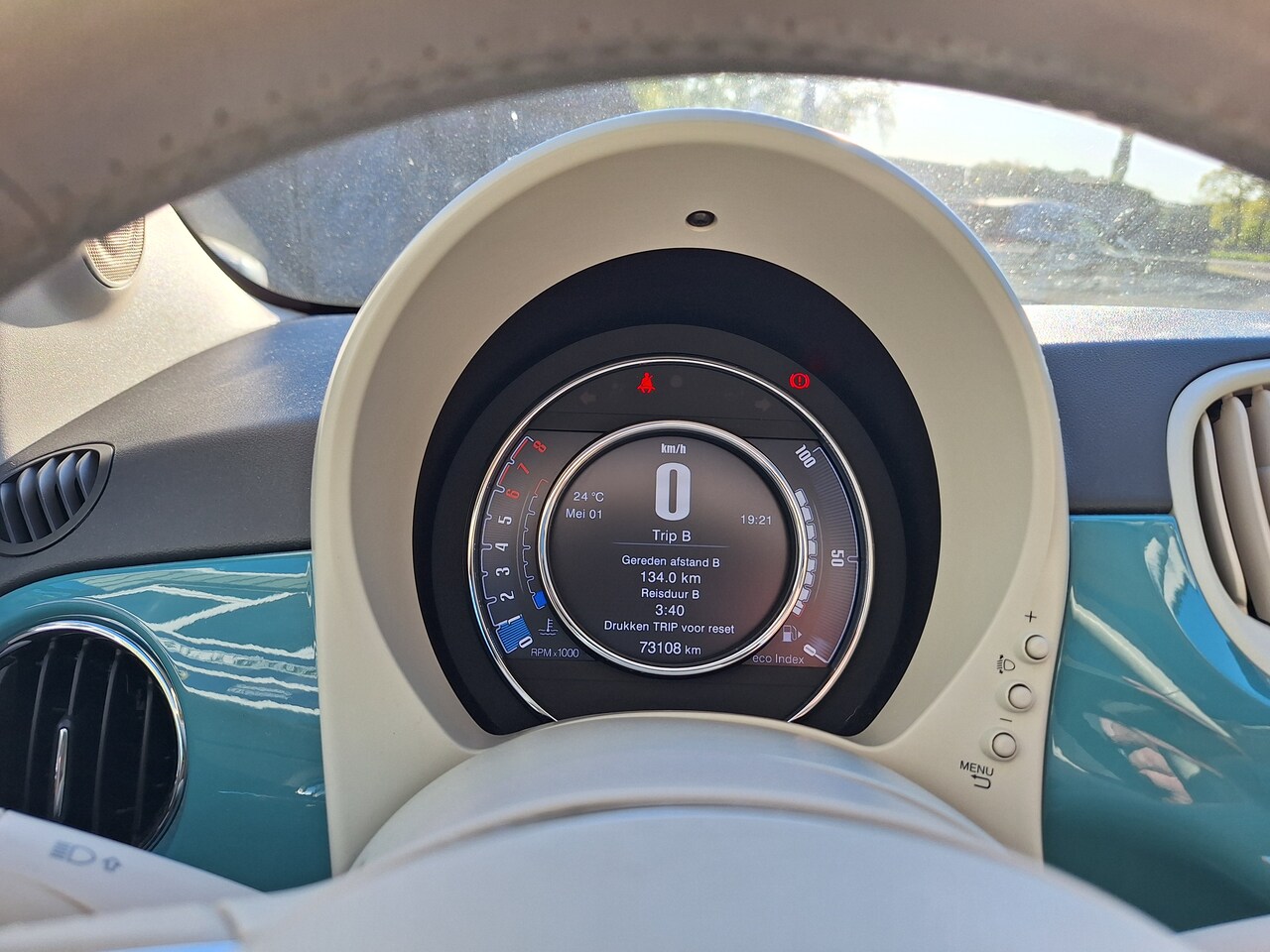 Fiat 500 - 0.9 TwinAir Turbo Anniversario met cruise control en airco