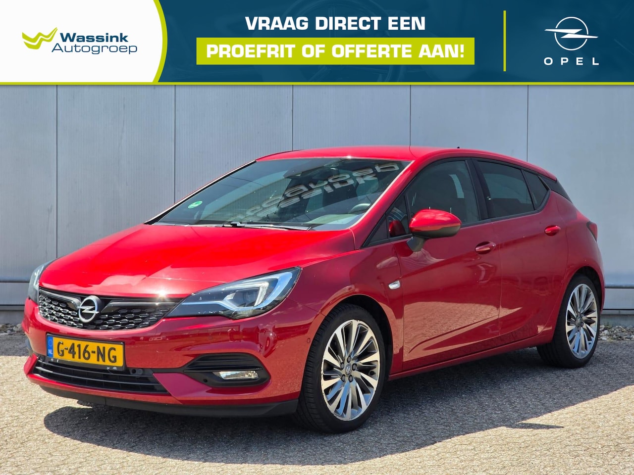 Opel Astra - 1.2 Launch Elegance Lederen bekleding | Stoel verwarming en ventilatie | Parkeercamera | B - AutoWereld.nl