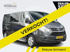 Ford Transit Custom - 2.0 TDCI 130 L2H1 Limited DC AUTOMAAT / TREKHAAK / NAVI / 2X SCHUIFDEUR / PDC 360 / CAMERA