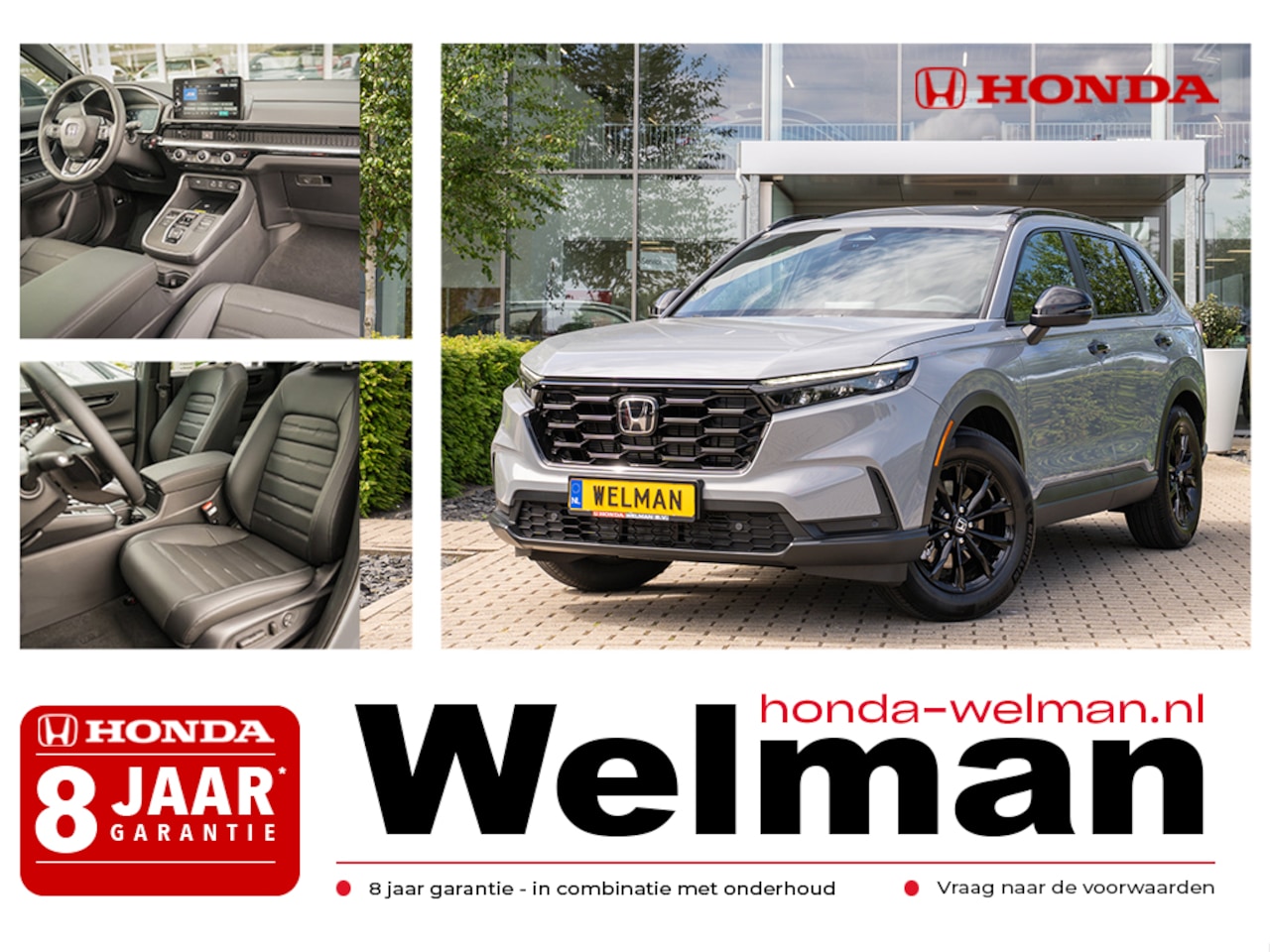 Honda CR-V - 2.0i e:HEV ELEGANCE - NIEUW - FULL HYBRID - RAAMLIJSTEN PIANO LAK ZWART - AutoWereld.nl
