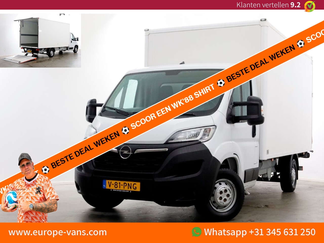 Opel Movano - 2.2D 140pk Bakwagen met laadklep 1.060kg laadvermogen 06-2024 - AutoWereld.nl