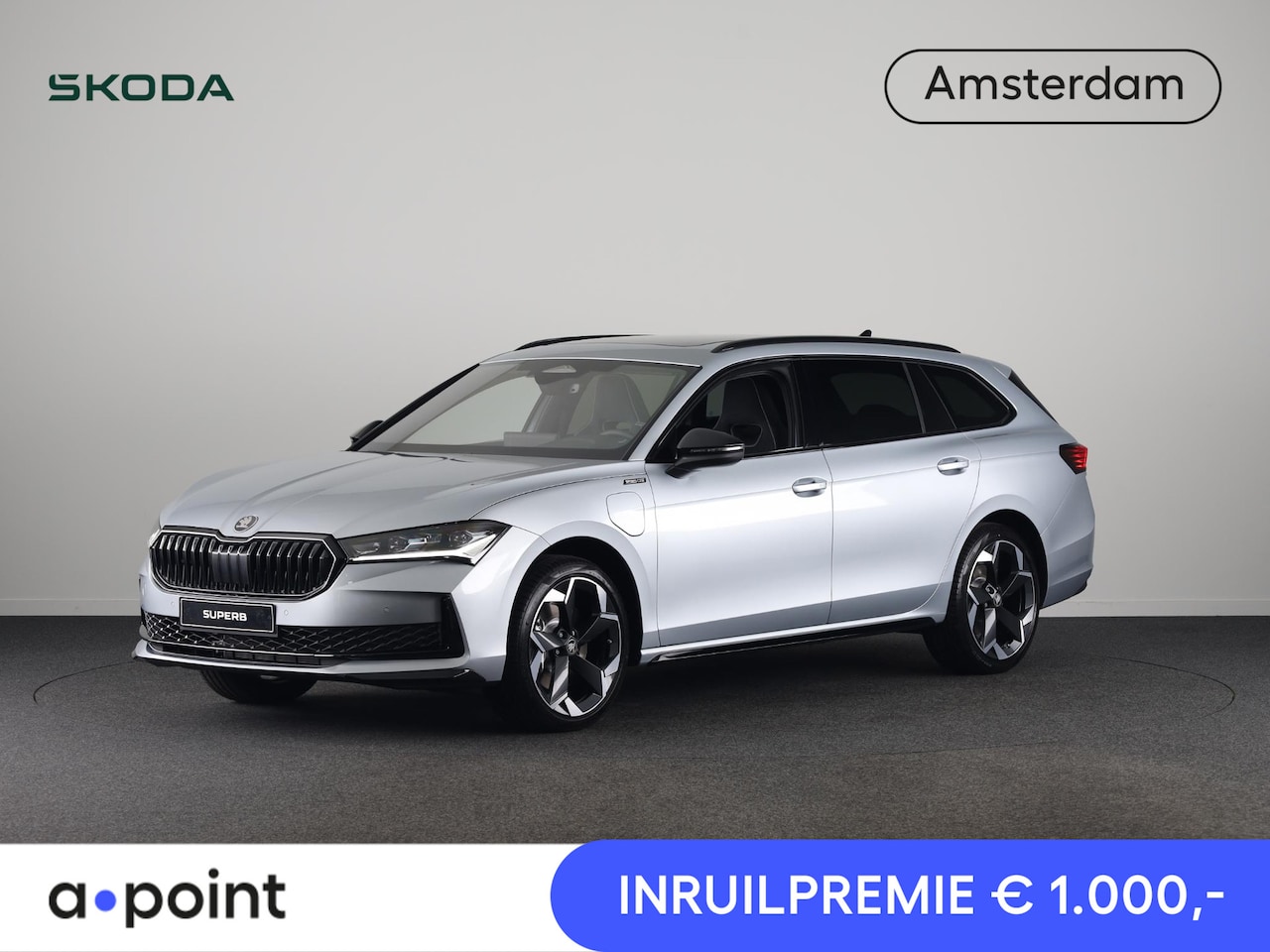 Skoda Superb Combi - Sportline Business PHEV 1.5 TSI 204 pk 6 versn. DSG | Panoramadak | Wegklapbare trekhaak | - AutoWereld.nl
