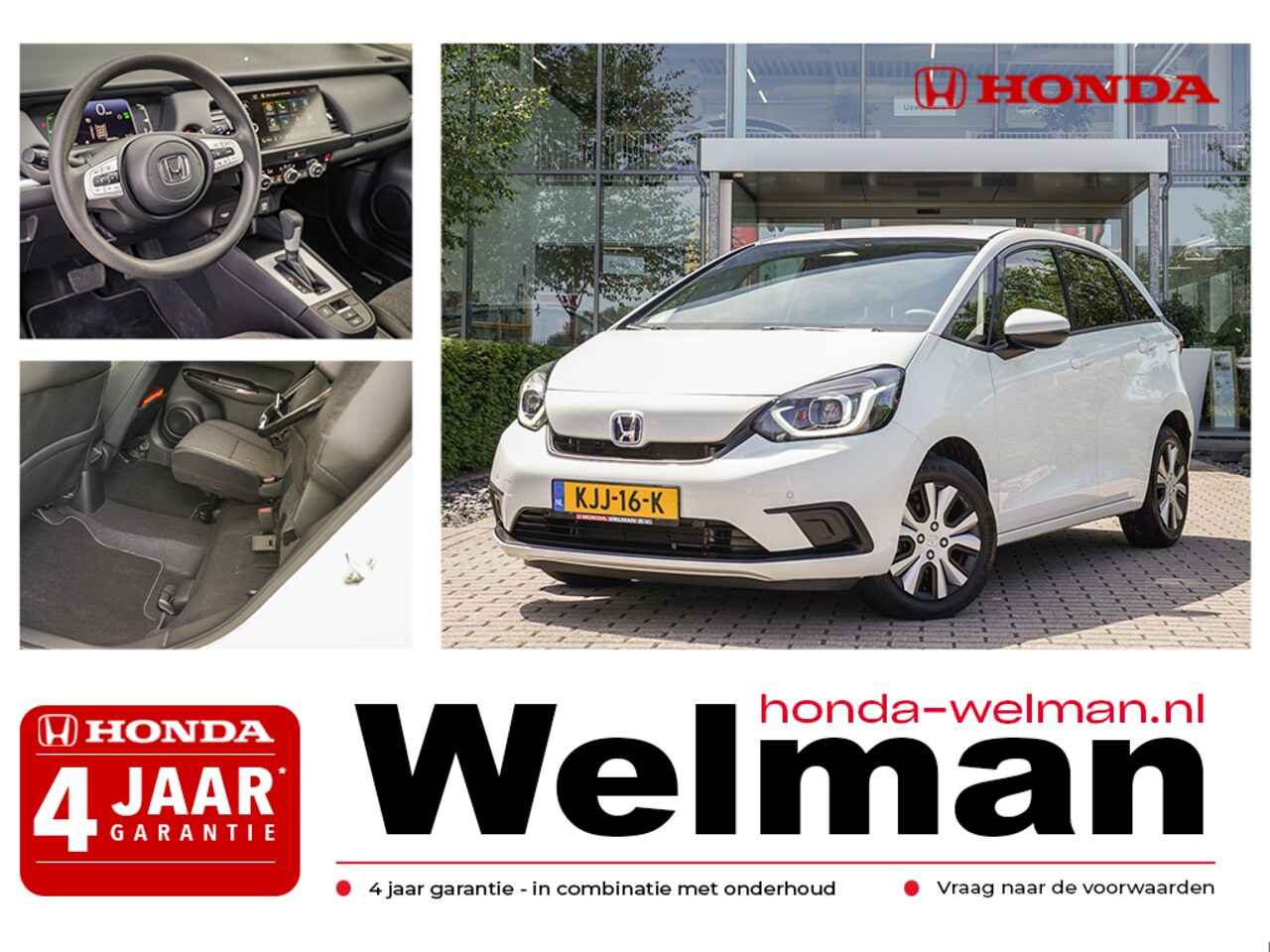 Honda Jazz - 1.5i e:HEV ELEGANCE - FULL HYBRID - CAMERA - ALL WEATHERS - AutoWereld.nl