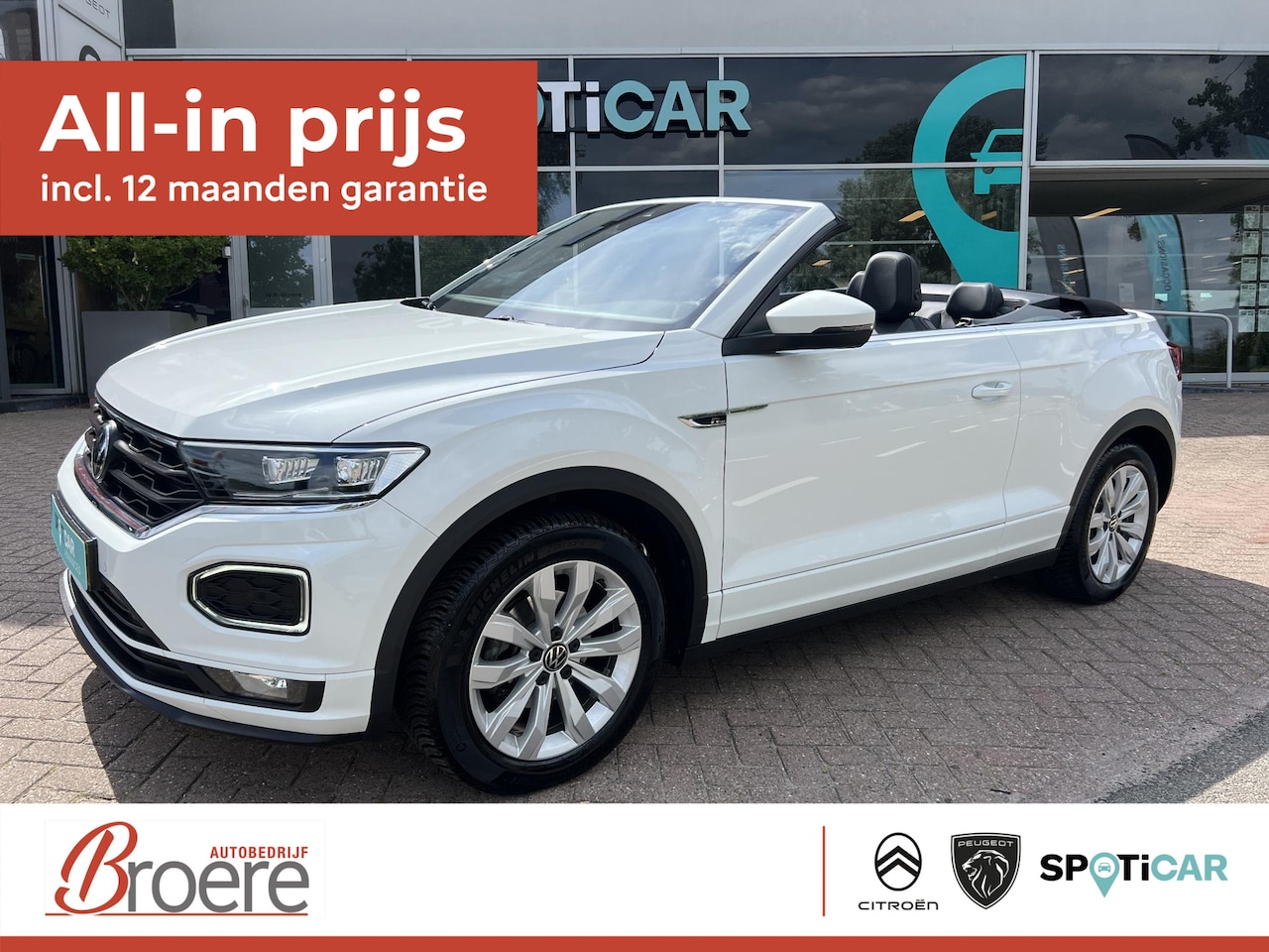 Volkswagen T-Roc Cabrio - 1.5 TSi 150 pk R-Line Automaat Windscherm, Verwarmde voorstoelen - AutoWereld.nl