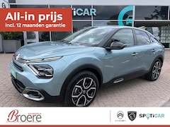 Citroën Ë-C4 - 50 KWh 136 pk Feel Pack Automaat Range tot 320 km Verwarmde voorstoelen, stuurwiel en voor