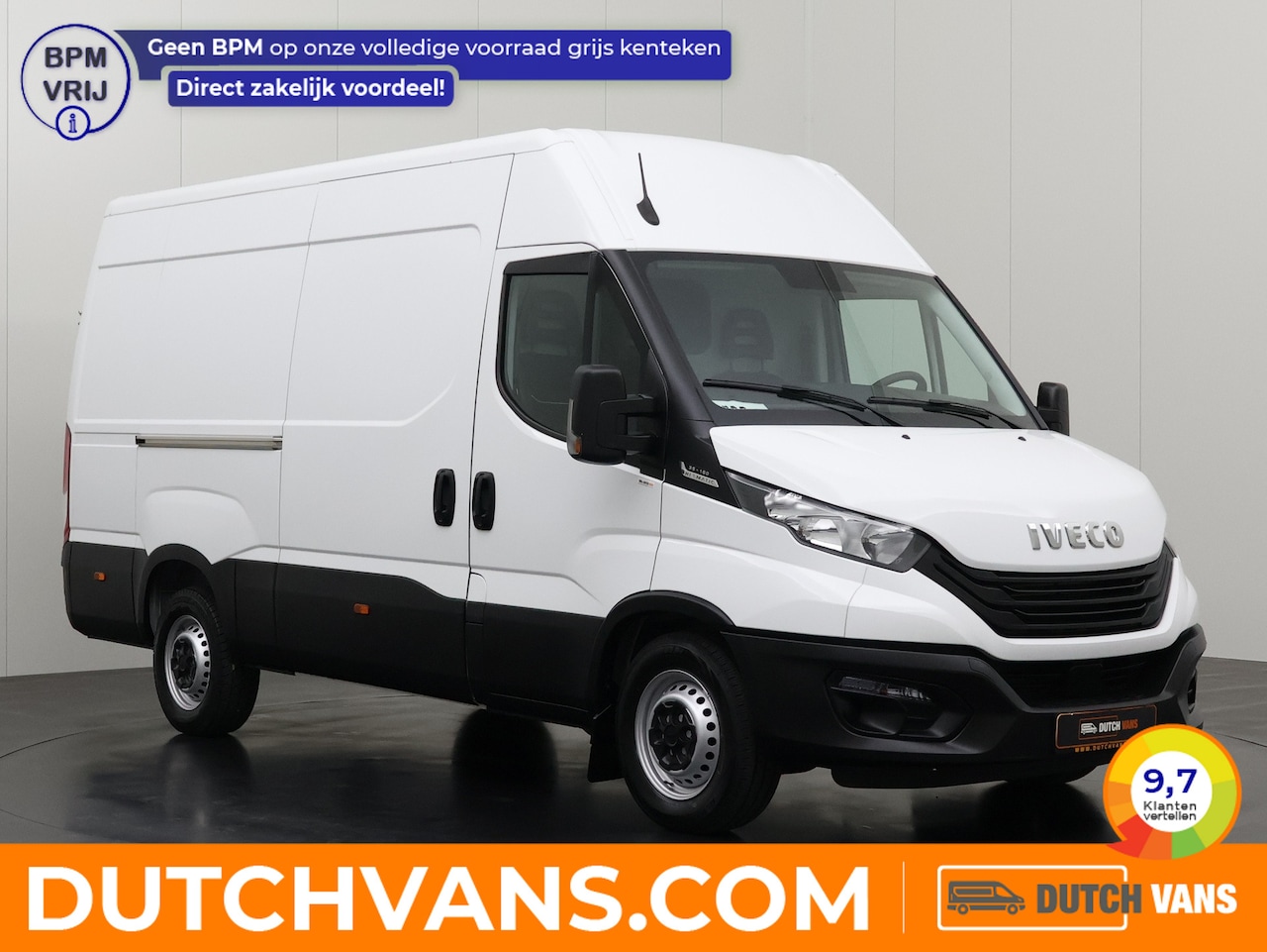 Iveco Daily - 35S16 Hi-Matic Automaat L2H2 | 3500Kg Trekken | Airco | 3-Zits | Betimmering - AutoWereld.nl