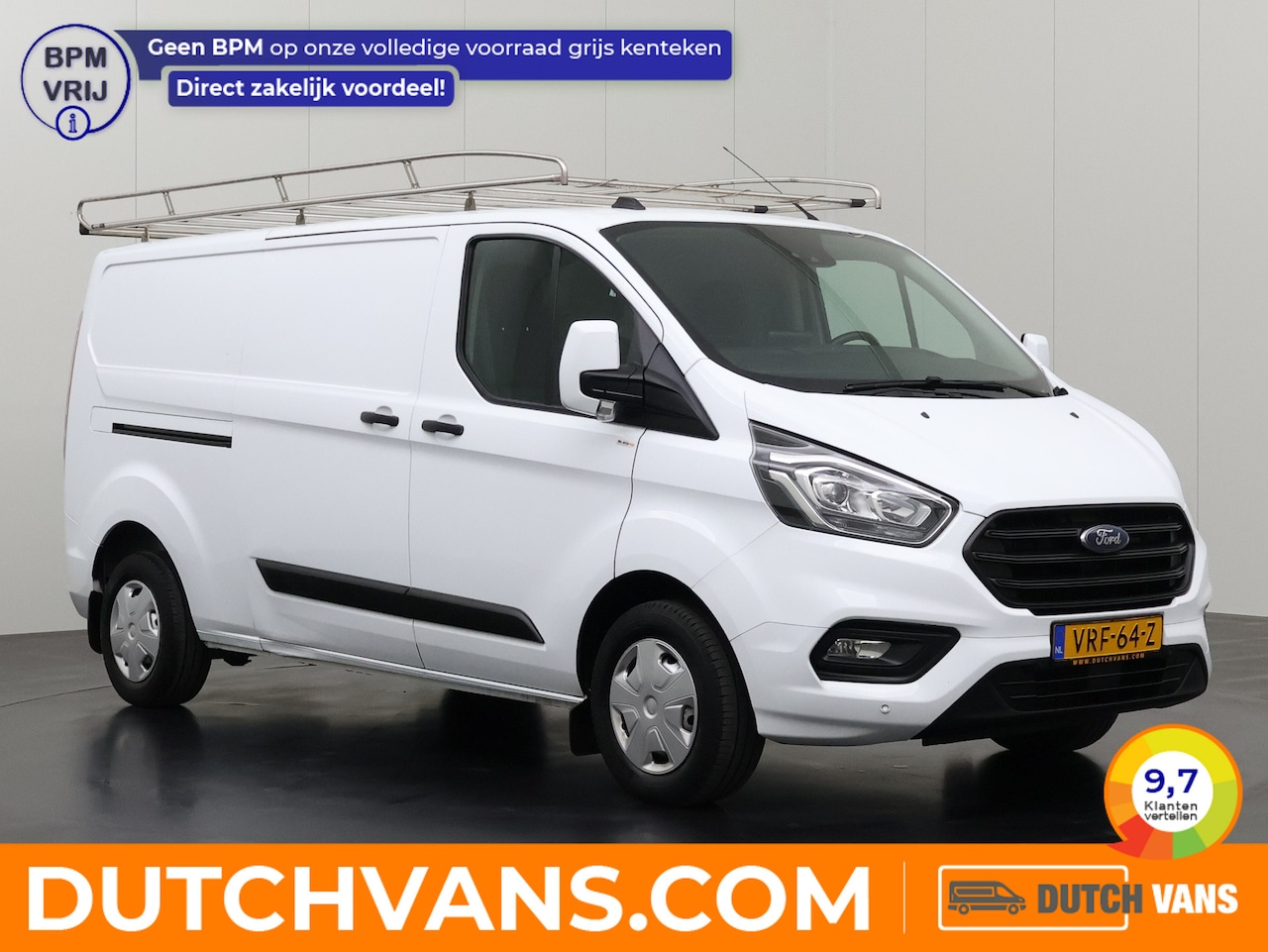 Ford Transit Custom - 2.0TDCI 130PK Lang Imperiaal | Trekhaak | Multimedia | Camera | Airco | Cruise | 3-Zits - AutoWereld.nl