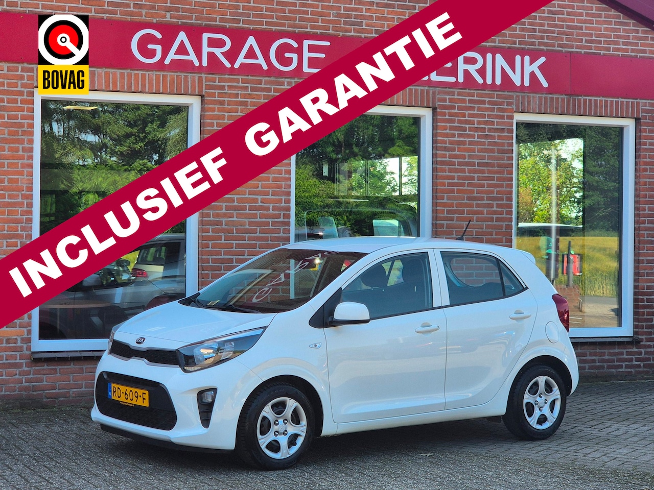 Kia Picanto - 1.0 CVVT EconomyPlusLine 67PK 5drs airco, elektr.ramen, centr.vergr, radio/usb - AutoWereld.nl