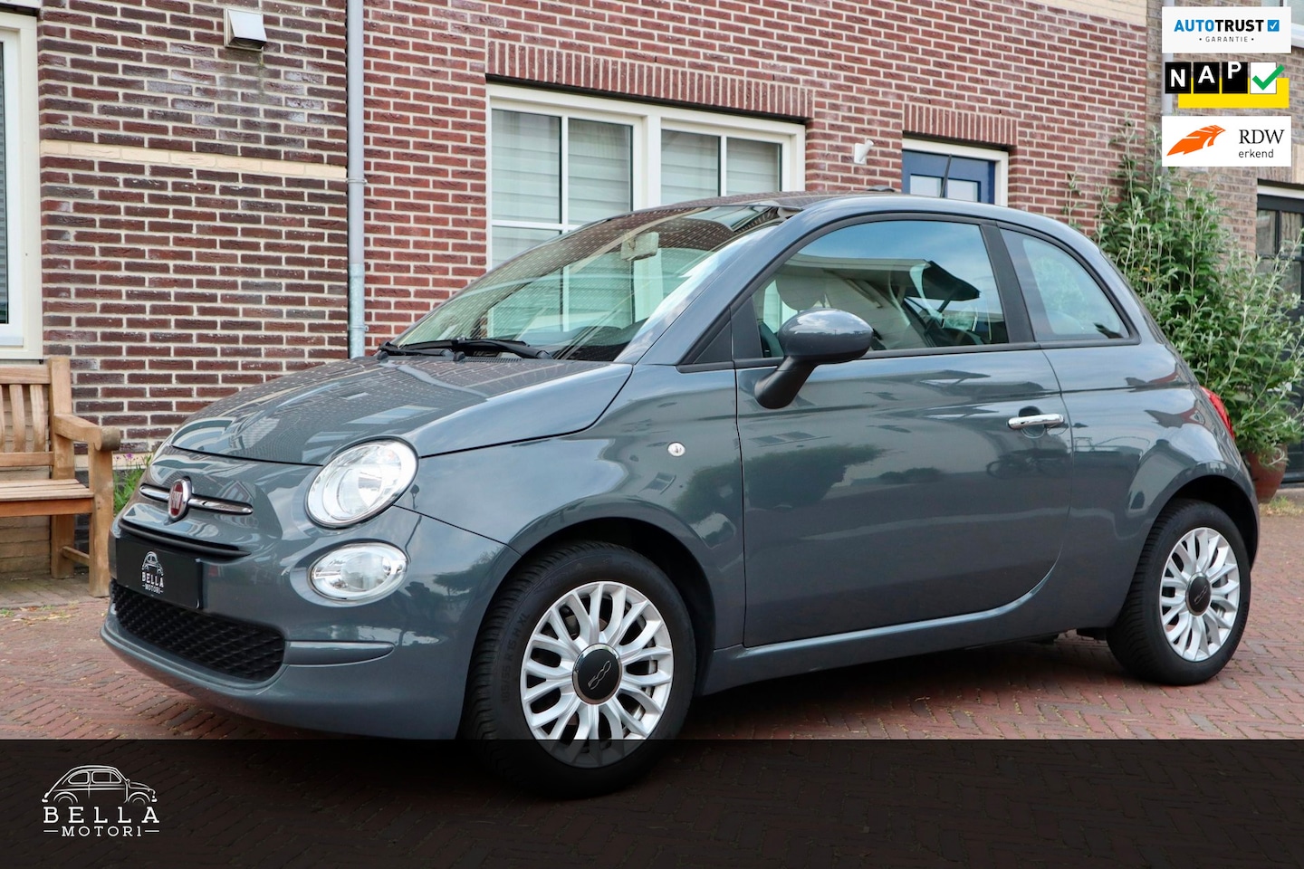Fiat 500 - 1.2 Popstar| Cruise Control | Uconnect Touchscreen | 15 inch lichtmetalen velgen | Bluetoo - AutoWereld.nl