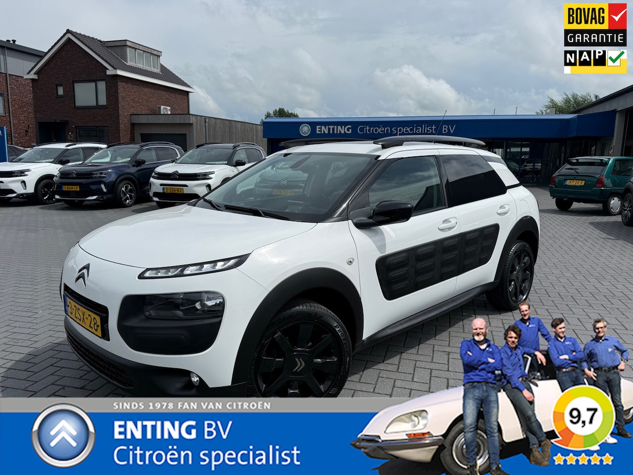 Citroën C4 Cactus - 1.2 PT SHINE NAVI CAMERA PANODAK VOLLEER+STOELVERW BLUETOOTH 17 INCH 1E EIG - AutoWereld.nl