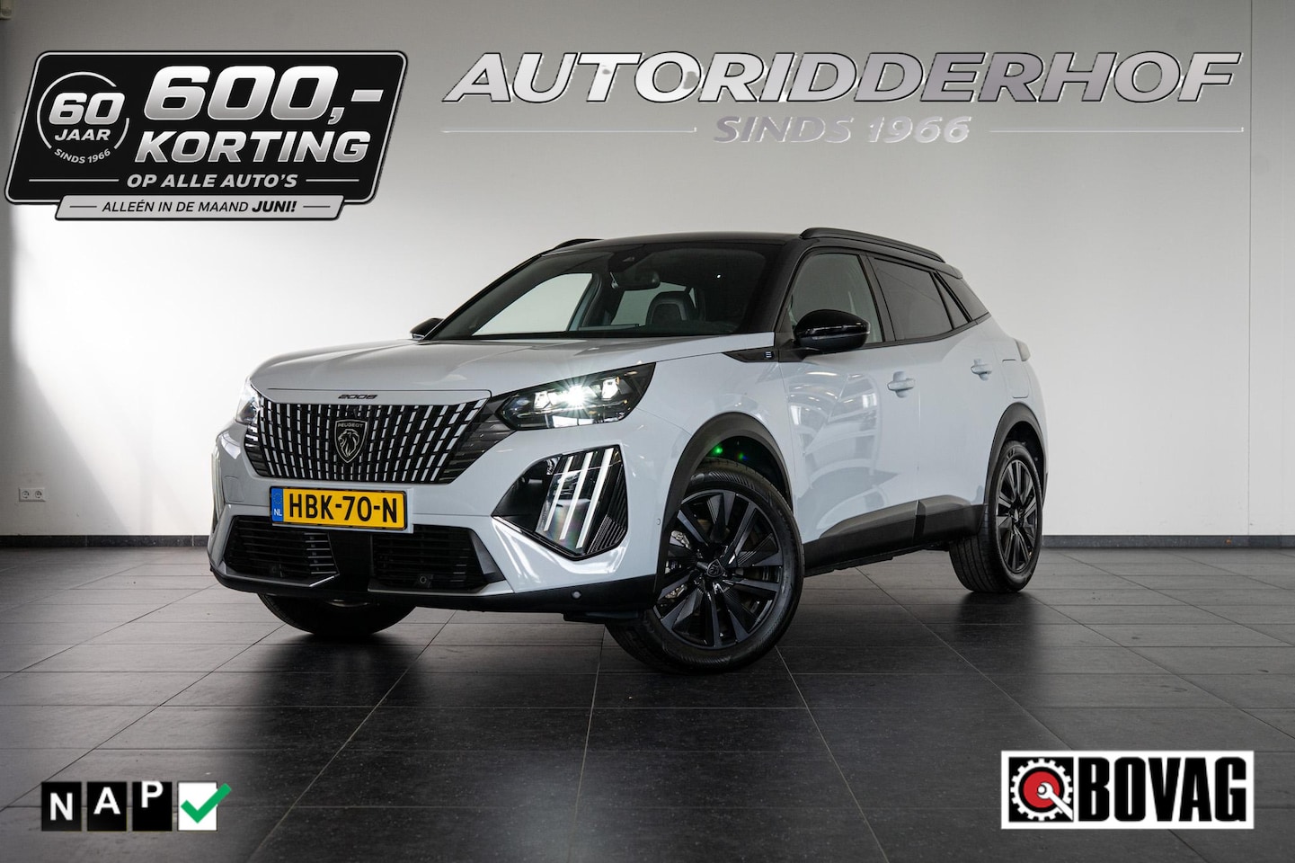 Peugeot e-2008 - GT 54 kWh 156PK | Orig. NL | Pano | El. stoelen | Alcantara | 18'' Inch | - AutoWereld.nl