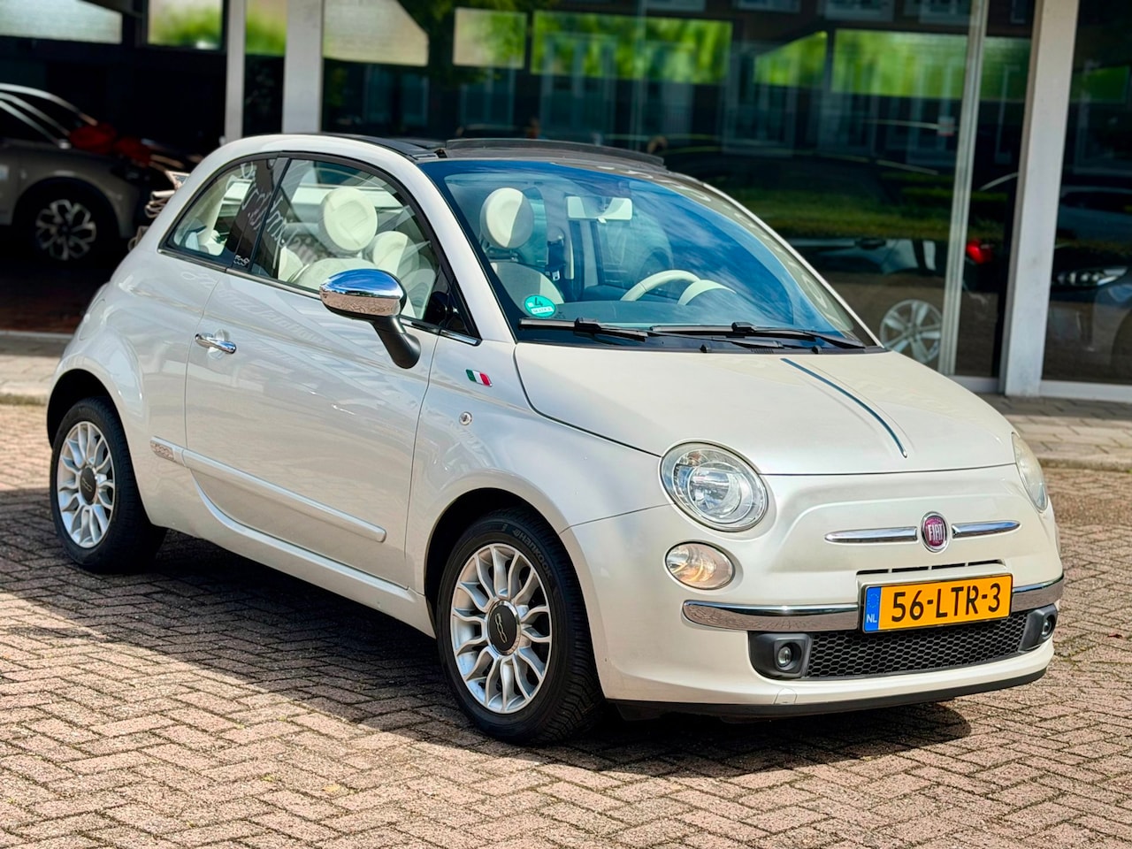 Fiat 500 C - 1.2 Lounge|Origineel Nederlands|Parelmoer wit|Prachtig! - AutoWereld.nl