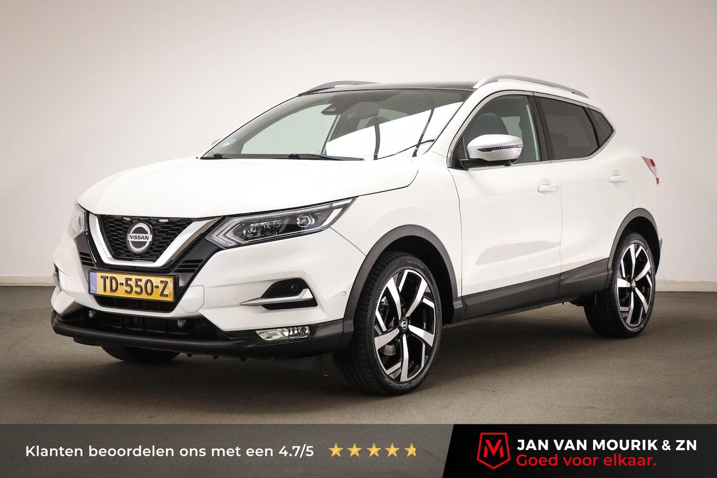 Nissan Qashqai - 1.2 Tekna + | PANORAMADAK | LEDER | STELVERWARMING | DAB | 360 CAMERA | TREKHAAK - AutoWereld.nl