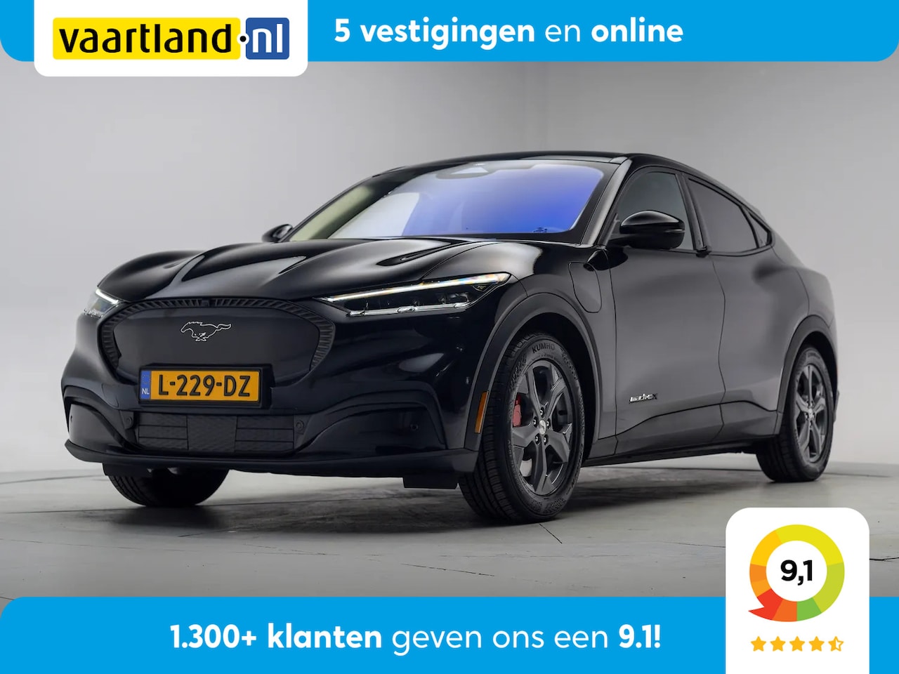 Ford Mustang Mach-E - 98 kWh Extended RWD 3-Fase [ Trekhaak B&O Leder Navi Apple / Android 360°cam ] - AutoWereld.nl