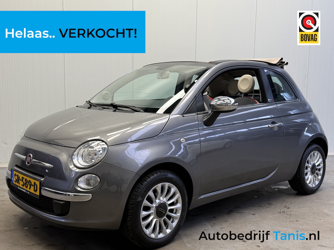 Fiat 500 C - 1.2 Popstar AIRCO-LMV-PARKEERSENSOREN - AutoWereld.nl