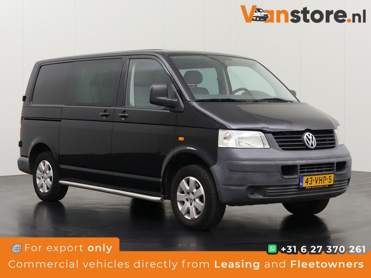 Volkswagen Transporter - 1.9TDI 102PK Dubbele Cabine | Airco 6-Persoons | Trekhaak - AutoWereld.nl