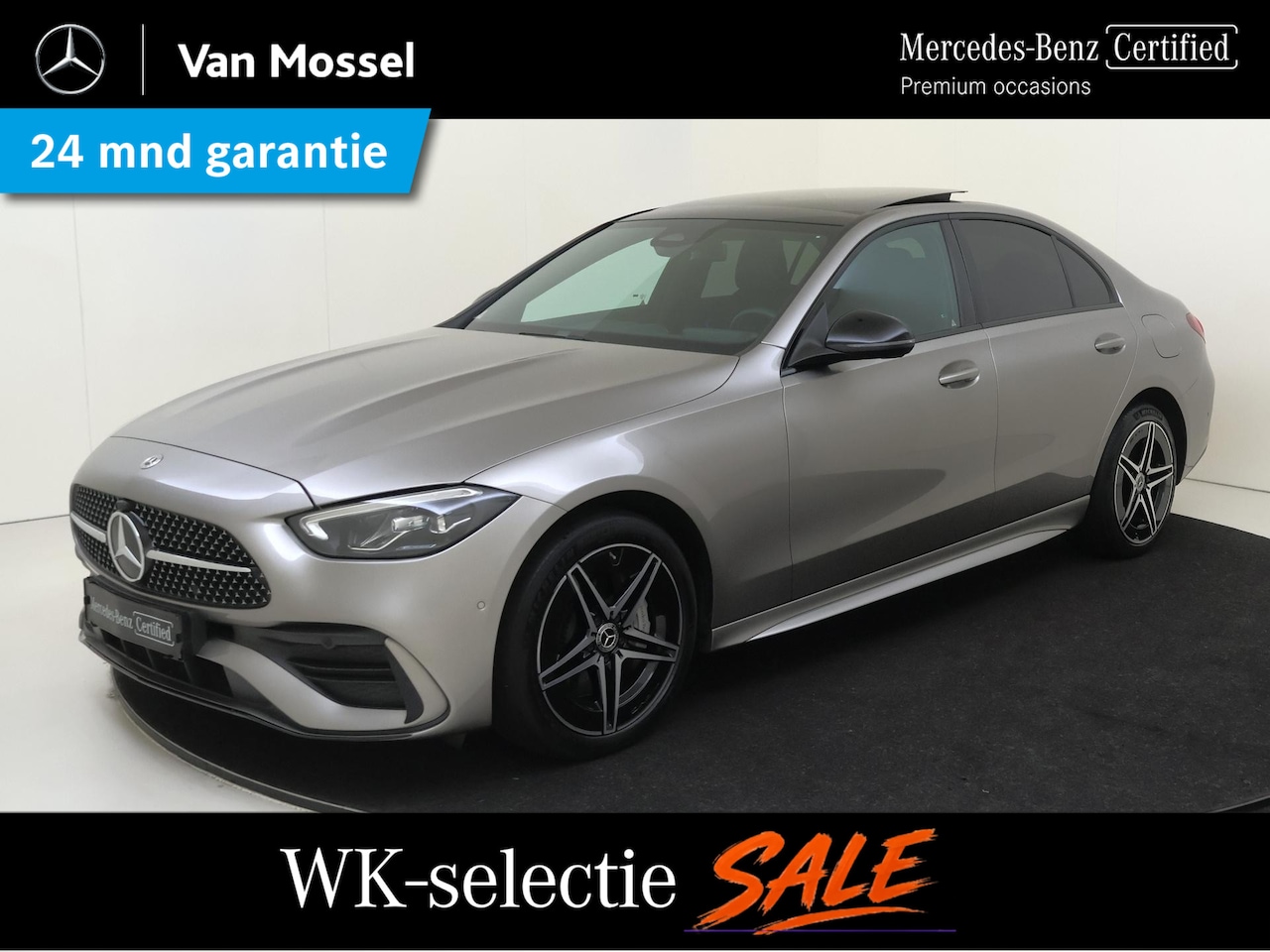 Mercedes-Benz C-klasse - 300 e AMG Line /Panoramadak /Nightpakket /Winterpakket /Sfeerverlichting - AutoWereld.nl