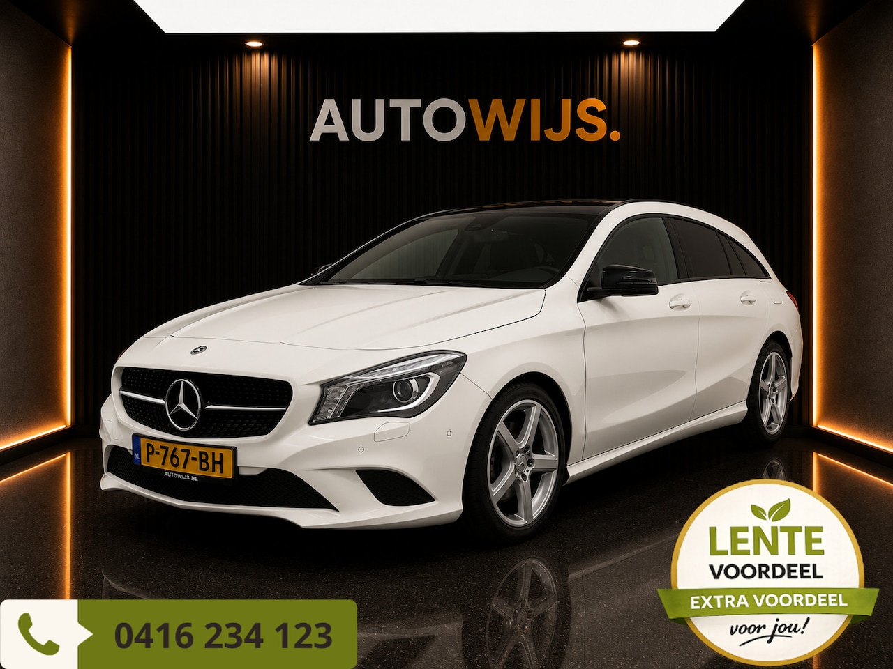 Mercedes-Benz CLA-klasse Shooting Brake - 180 Ambition|PANO|NAVI|STOELVERW|XENON|LM-VELG - AutoWereld.nl
