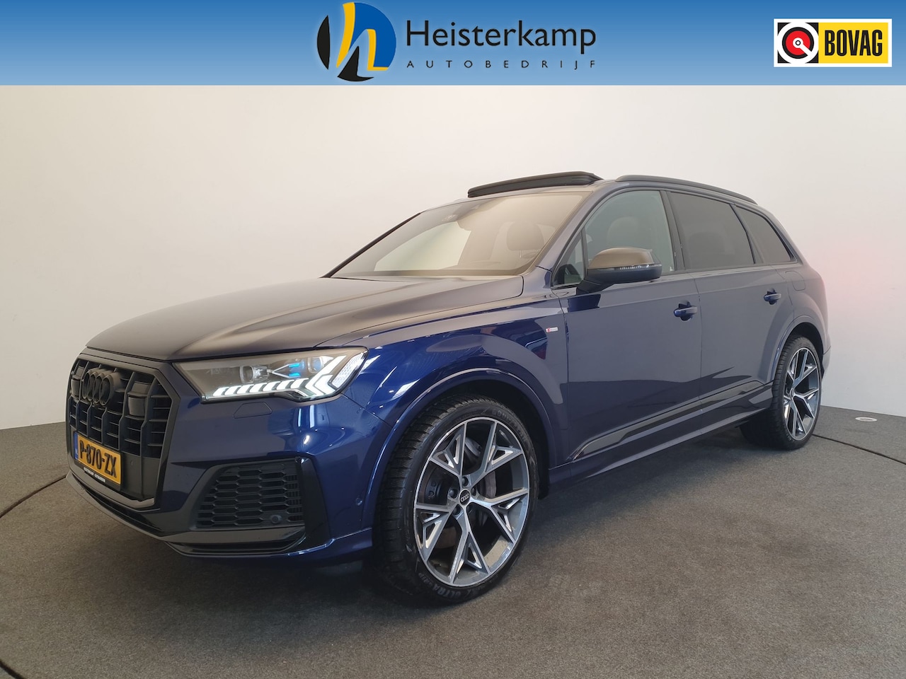Audi Q7 - 55 TFSI e quattro S-Line Panoramadak, Luchtvering, Wegklapbare Trekhaak, 23" - AutoWereld.nl