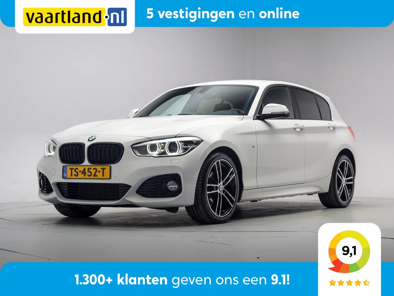 BMW 1-serie - 118i M Sport Shadow Executive Aut. [ LED Stoelverwarming Navi ] - AutoWereld.nl