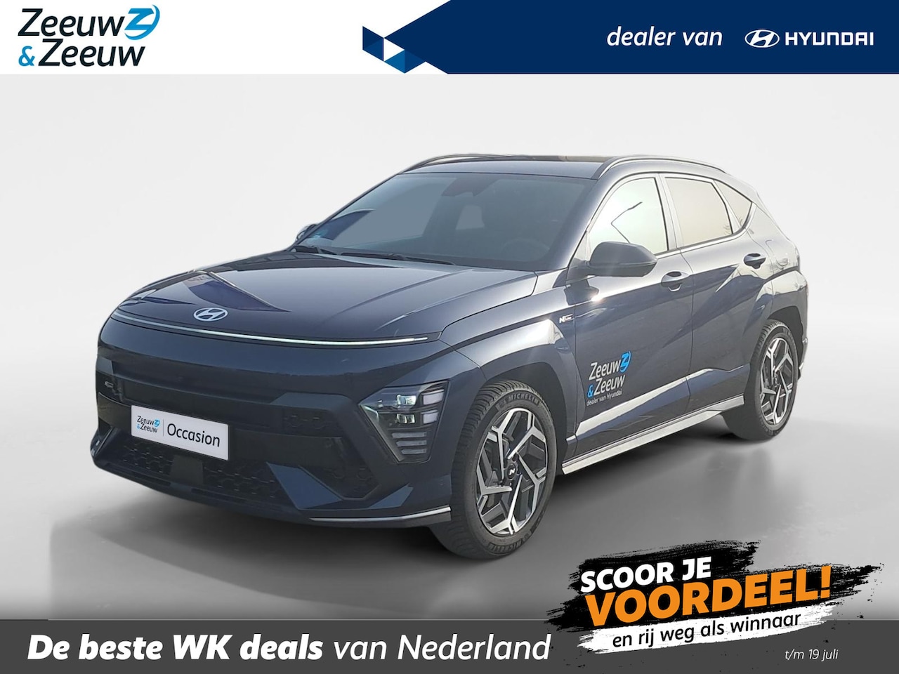 Hyundai Kona - 1.6 GDI HEV N Line | Full options! | Camera | Stoelverwarming + koeling - AutoWereld.nl