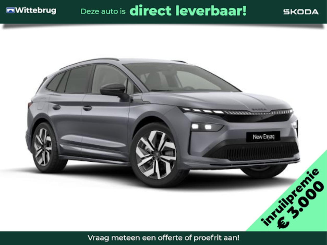 Skoda Enyaq iV - 85 Sportline / Maxx pakket / Tranport pakket / Warmtepomp / Winter pakket - AutoWereld.nl