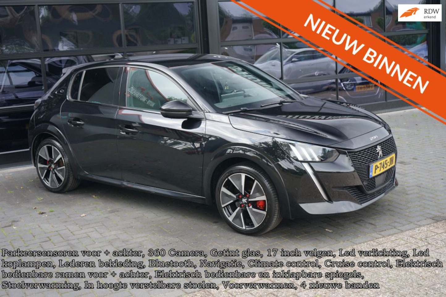 Peugeot e-208 - EV GT 350 50 kWh, 360 camera, Clima, Leder, Navi, Voorverwarmen, - AutoWereld.nl