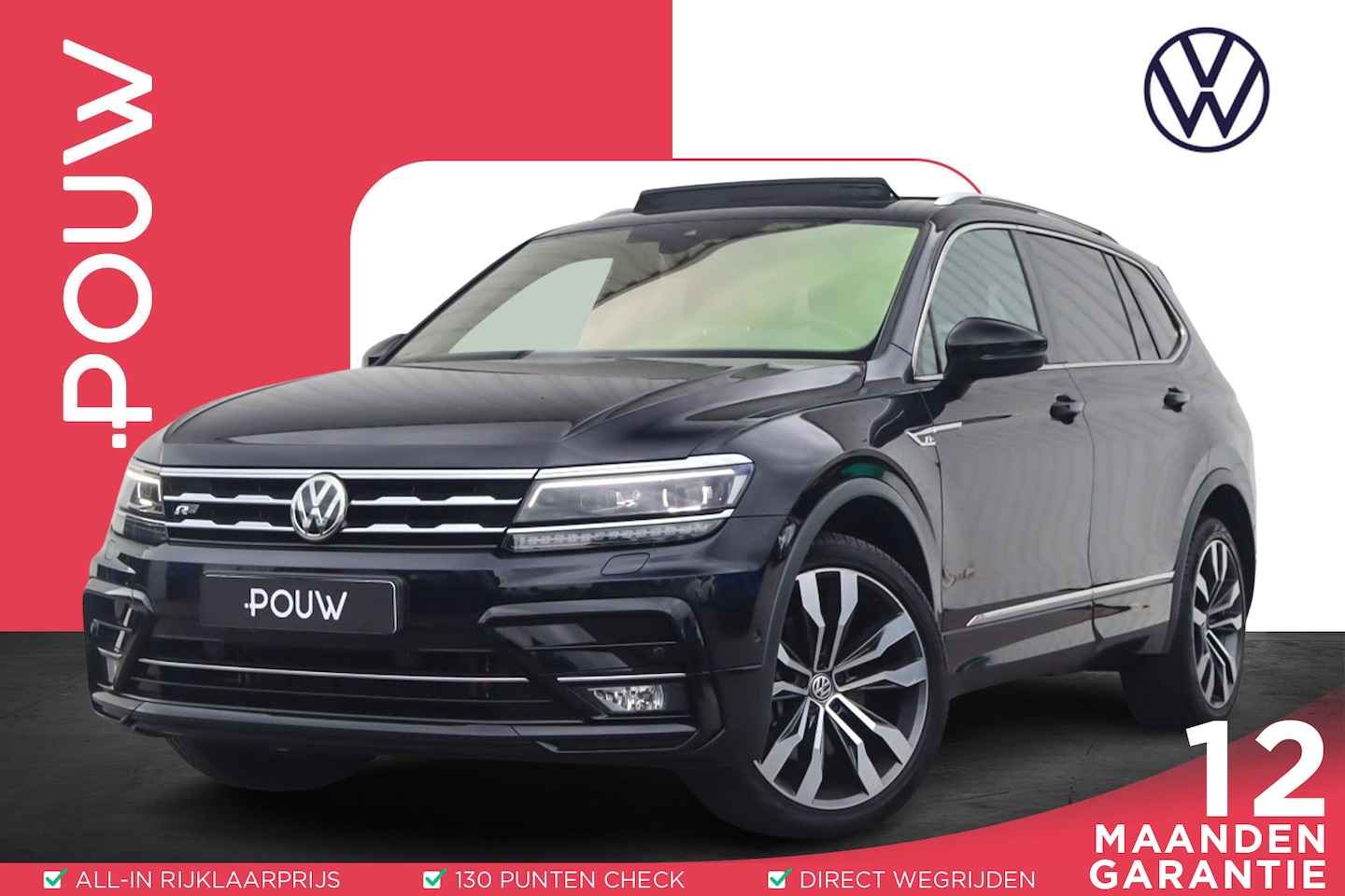 Volkswagen Tiguan Allspace - 2.0 TSI 190pk DSG 4Motion Highline Business R 7p. | Panoramadak | Trekhaak | Dynaudio - AutoWereld.nl