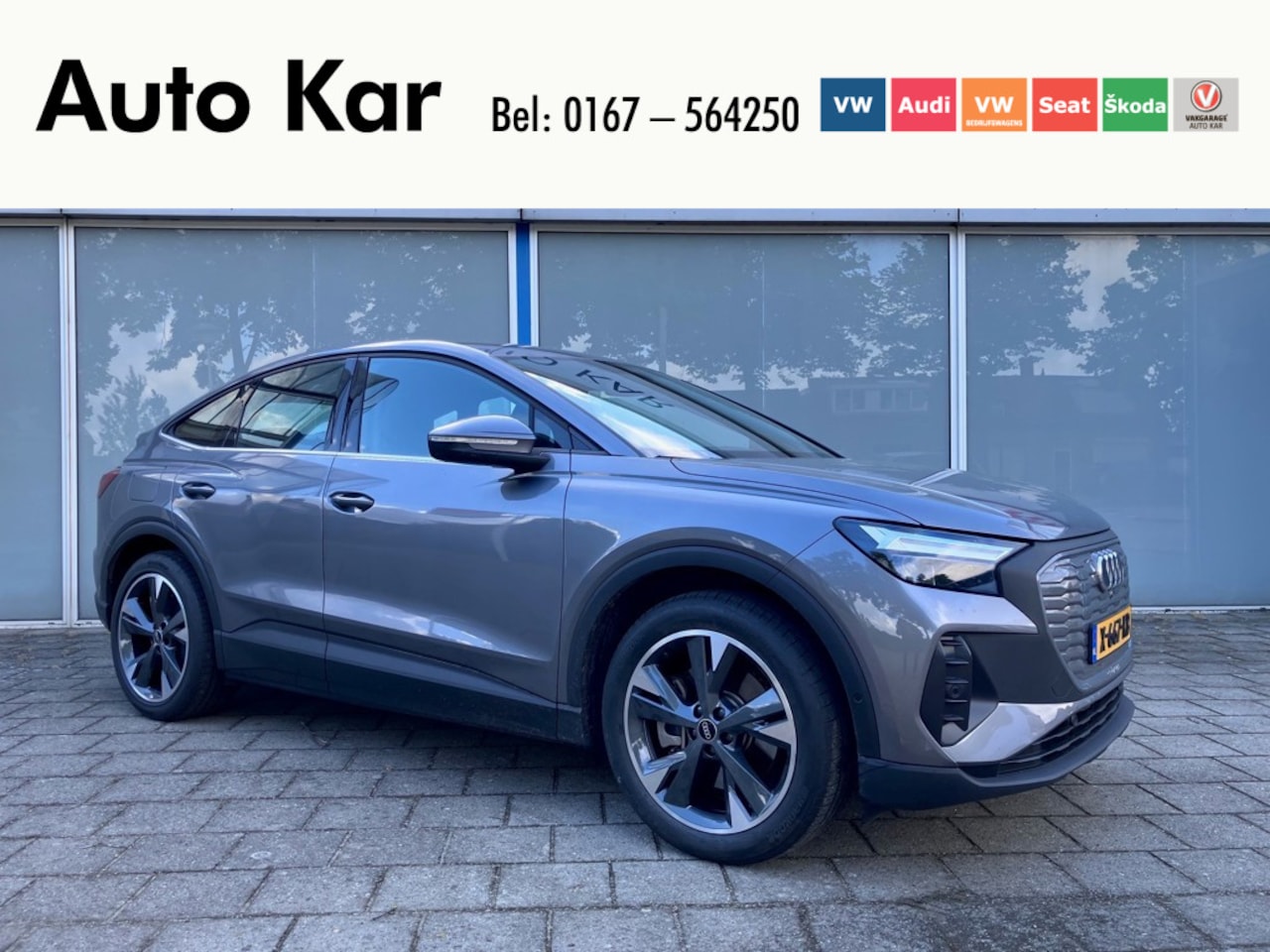 Audi Q4 Sportback e-tron - 40 S edition 77 kWh SOH 92 % Stoelverwarming Lederen interieur Elektronische achterklep - AutoWereld.nl
