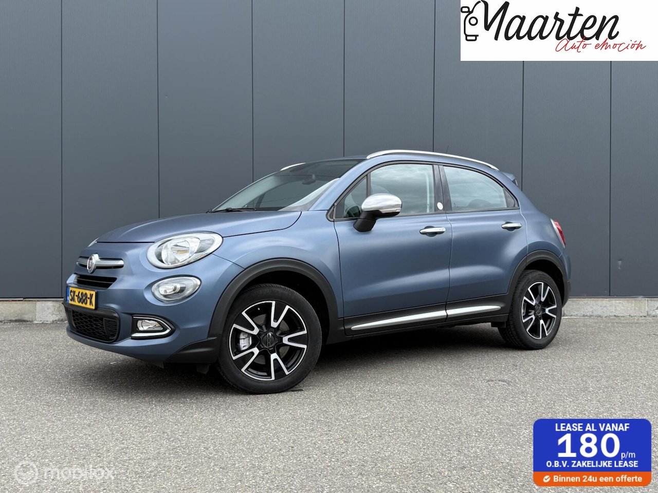 Fiat 500 X - automaat! matblauw Camera/Clima/Trekhaak - AutoWereld.nl