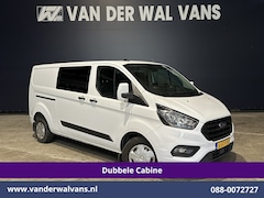 Ford Transit Custom - 2.0 TDCI 130pk L2H1 Dubbele Cabine Euro6 Airco | 6-Zits | Camera | Apple Carplay Android A