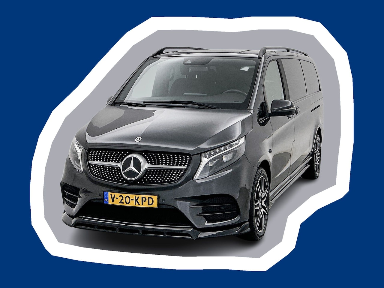 Mercedes-Benz V-klasse - 250d Extra Lang 4-MATIC Avantgarde AMG Maxton Spoilers Styling Dubbele Cabine Leder Dubbel - AutoWereld.nl
