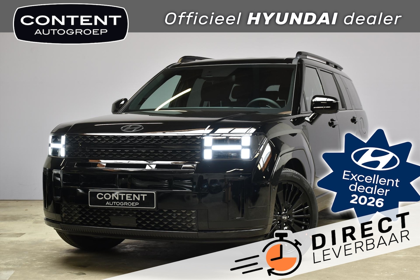 Hyundai Santa Fe - 1.6 T-GDi PHEV 4WD 7pl Black Line I Voorraad voordeel - AutoWereld.nl