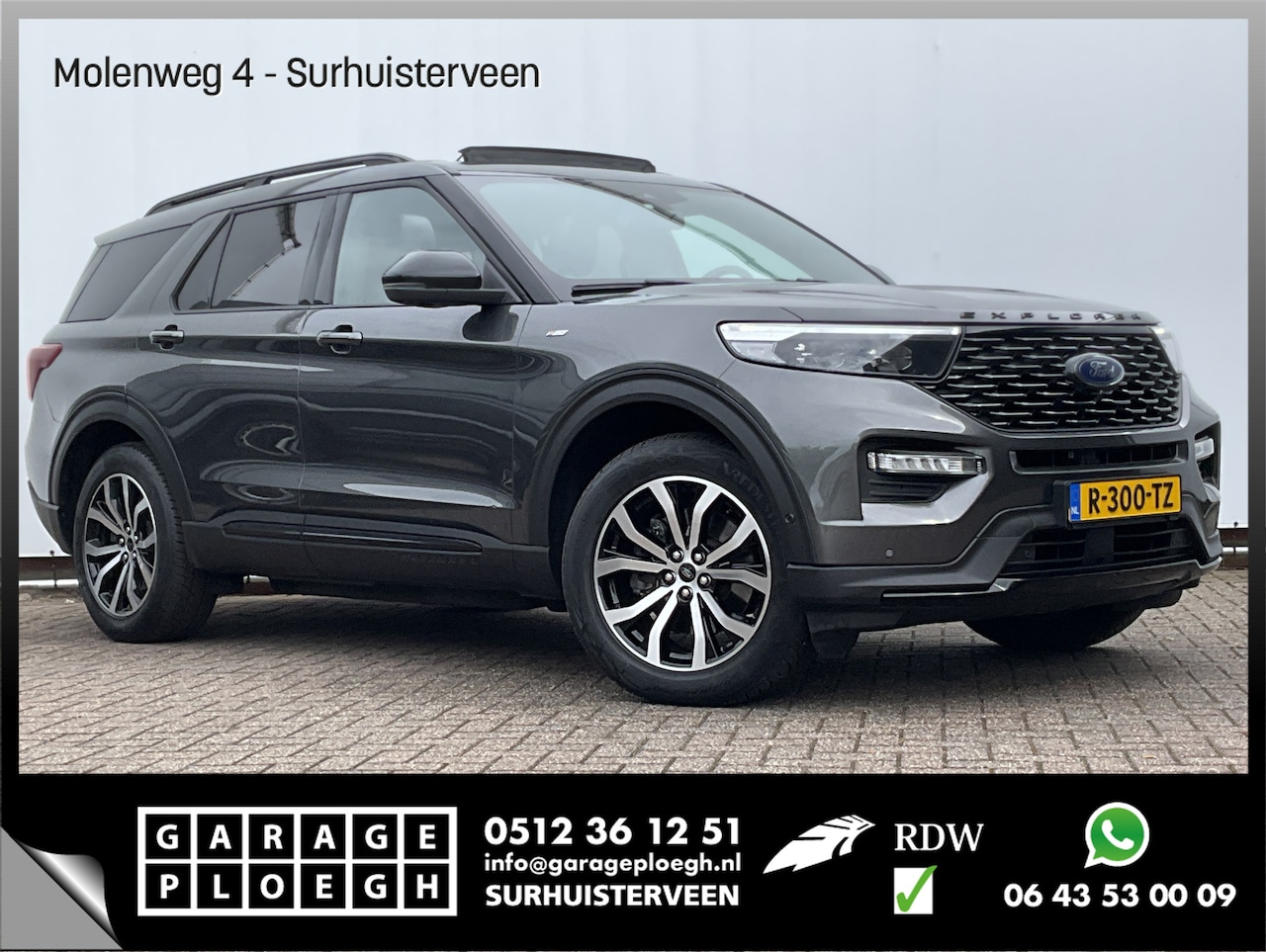 Ford Explorer - 7-Pers 3.0 V6 EcoBoost PHEV ST-Line 7-Pers Pano Trekhaak Stoelverw+Ventilatie Massage BOMV - AutoWereld.nl