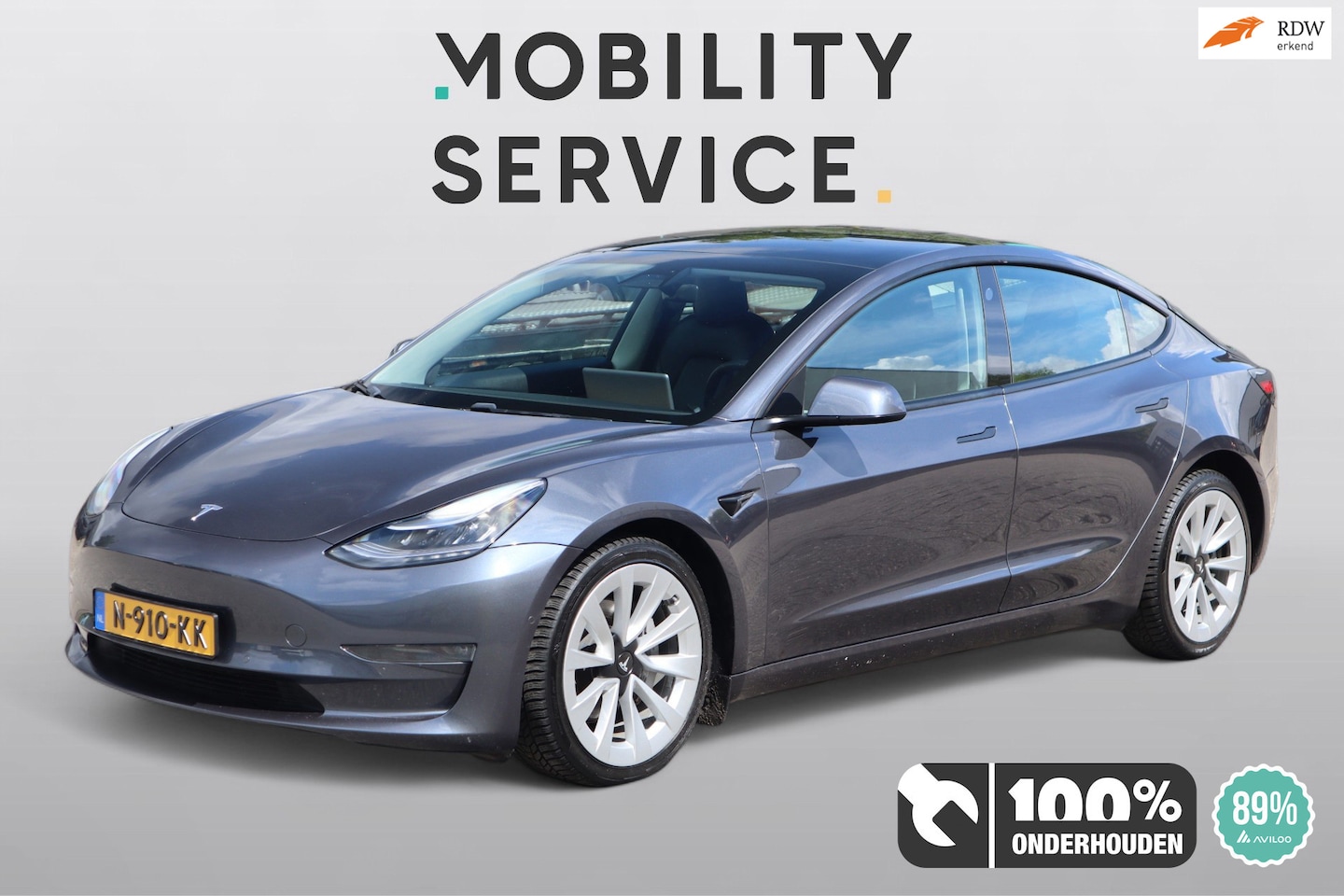 Tesla Model 3 - Long Range RWD Long Range AWD 75 kWh SOH89% Trekhaak Pano Clima - AutoWereld.nl