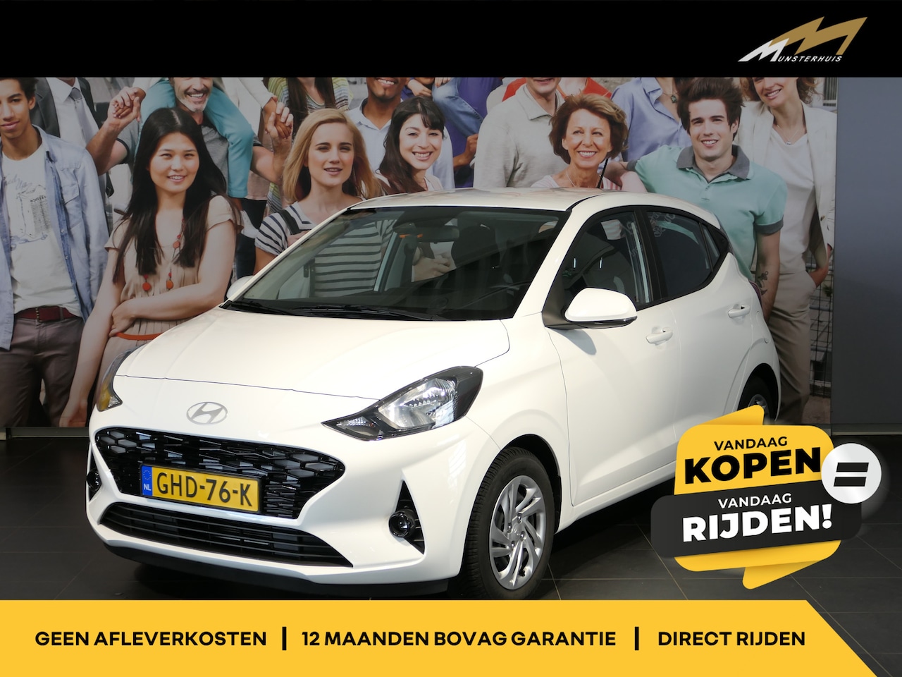 Hyundai i10 - 1.0 Comfort - Apple carplay/ Android auto - Cruise - Radio - Airco - AutoWereld.nl