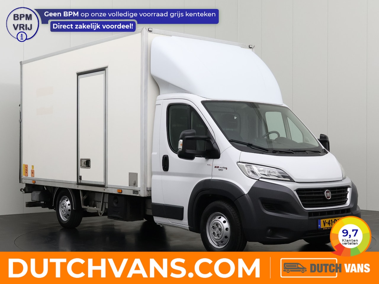 Fiat Ducato - 148PK Bakwagen+Laadklep | Dakspoiler | Zijdeur | Euro 6 | Airco | Cruise | 3-Zits - AutoWereld.nl